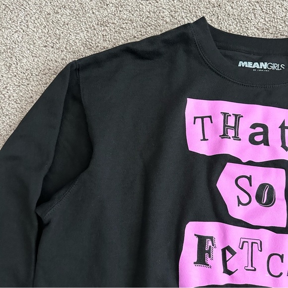 Mean Girls That’s So Fetch Sweatshirt Womens Size XL Black Pink - Picture 8 of 10